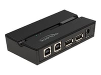 Delock - Usb-Växel - 2 X Usb 2.0 - Väggmonterbar, Bordsmonterbar