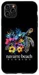 iPhone 11 Pro Max Navarre Beach Florida Sea Turtle Flowers Surfer Souvenir Case
