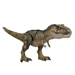 Mattel Jurassic World Dominion Dinosaur T Rex Toy, Thrash ‘N Devour Tyrannosaurus Rex Action Figure with Sound and Motion, HDY56