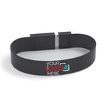 Possibox Bracelet Clé USB Personnalisée 8 Go Publicitaire avec Le Logo de Votre Entreprise - en Gros - USB 2.0 - Lot de 1000 Noir