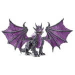 Schelich Eldrador Creatures Shadow Dragon Toy Figure Grey & Purple Kids Toy 7+