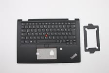 Lenovo Yoga X390 Keyboard Palmrest Top Cover German Black Backlit 02HL662