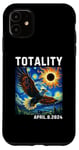 Coque pour iPhone 11 Lunettes Solar Eclipse 2024 Totality Eagle Solar Eclipse