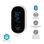 Nedis SmartLife Puls Oximeter | Bluetooth | OLED Display | Auditiv alarm / Iltmætning (SpO2) / Interferens mod bevægelser / Perfusionsindeks / Pulsfre