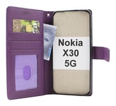 New Standcase Wallet Nokia X30 5G (Lila)