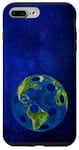Coque pour iPhone 7 Plus/8 Plus Pickle Ball Earth Space Bleu foncé