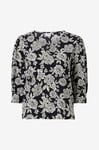 JDY - Blus jdyBarcelona L/S Top Wvn - Svart