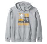 75th Birthday 75 Years Ago I Was the Fastest Sarcastic Meme Zip Hoodie