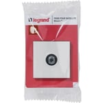 Prise TV type F - LEGRAND - Mosaic D.F.DPX3 630 inv source horizon - Blanc - 2P+T - Asymétrique