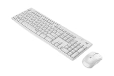 Logitech MK295 Silent - tastatur og mus-sæt - QWERTZ - schweizisk - off white Indgangsudstyr