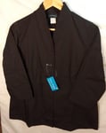 Women Jacket Black Short Sleeve V-Neck Casual By Creation L Size UK 10/ EU 36