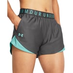 Under Armour Under Armour Women's Play Up Shorts 3.0 Castlerock/Radial Turquoise S, Castlerock/Radial Turquoise