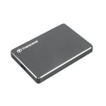Transcend StoreJet 25C3 - Disque dur - 1 To - externe (portable) - 2.5" - USB 3.0 - gris de fer