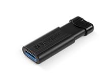 Verbatim PinStripe USB-minnepenn 128 GB USB Type-A 3.2 Gen 1 (3.1 Gen 1) Sort