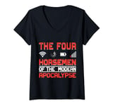 Womens The Four Horsemen Of The Modern Apocalypse V-Neck T-Shirt