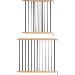 Amca Deluxe Screw Fit Wooden Stair Gate Infant Baby Gate adjustable 62cm - 106cm