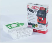 Numatic Henry Hetty Hoover Vacuum Cleaner Microfibre Dust Bags x 5