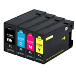 4 Printer Ink Cartridges XL (Set) for Canon MAXIFY MB2150, MB2350, MB2755