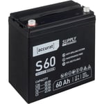 Accurat - Supply S60 Batterie Décharge Lente 60Ah agm au Plomb
