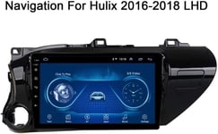 WXHHH Sat Nav Stereo Gps Navigation System Satellite Navigator Player Touchscreen Bluetooth, For Toyota Hilux 2016-2018