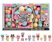 LOL Surprise Mega Ball Magic - 12 Poupées à Collectionner, de 60 Surprises, 4 Expériences de Déballage - Combiner et Assortir Les Tenues - Filles et Garçons À Partir de 3 Ans et Plus