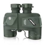 Aomekie Waterproof Binoculars 10X50 for Adults Marine Binoculars with Illuminated Rangefinder Compass Case and Strap BAK4 Porro Prism Night Vision Binoculars