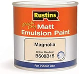 RUSTINS Matt Emulsion Paint Magnolia 500ml 500ml, 