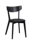 Rowico Home Stol Ami, 2 pack Svartlackad Ek / Svart