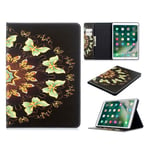 iPad 10.2 (2019) stylish pattern leather flip case - Gold Butterfly