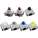 BIlinli Gateron Optical Switch Interchange For Gateron Optical Switches Mechanical Keyboard GK61 SK61 SK64 Blue, Red, Brown, Black, Silver, Yellow White Axis