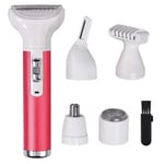 COLFULINE 5 in 1 Lady Shaver Kit, Rechargeable Epilator Waterproof Electric Hair Remover Kit for Facial Hair Electric Razor,Nose Eyebrow Legs Trimmer, Body Grooming Set for Bikini Area/Armpit/Arm/Leg
