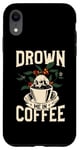 iPhone XR Funny Skeleton Coffee Brewer Barista Case