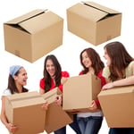 Large Strong Cardboard Storage Packing Moving House Boxes Double Walled Plain 45.7cm x 30.5cm x 30.5cm 44 Litres (15)