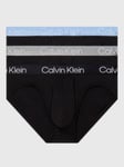 Calvin Klein Hip Briefs, Pack of 3, Griffin/Blue/Black