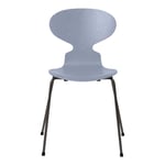 Fritz Hansen - Myran 3101 färgad askfanér stålstativ varm grafit lavender blue - Matstolar - Arne Jacobsen - Blå - Metall/Trä