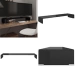 TV-bord glas svart 110x30x13 cm - TV-bord - TV-ställ - Home & Living
