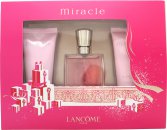 Lancome Miracle Gift Set 30ml EDP + 50ml Body Lotion + 50ml Shower Gel