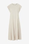 Calvin Klein - Linneklänning Stretch Linen Midi Dress - Beige