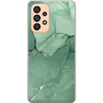 Samsung Galaxy A53 5G Genomskinligt Skal Grön marmor