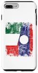 Coque pour iPhone 7 Plus/8 Plus Drapeaux du Laos Italie | Demi racines laotiennes italiennes vintage