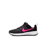 Nike Revolution 6 Little Kids' Shoes, Black/Hyper Pink-Pink Foam, 27.5 EU