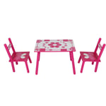 Trintion Childrens Table And Chair Set Wooden Garden Table Children Wooden Table And Chair Set (1x Table And 2x Chair)