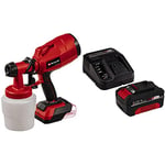 Einhell TC-SY 18/60 Li Power X-Change 18V Cordless Fence & Decking Paint Sprayer With Battery And Charger | for Painting Fences, Sheds, Decking and Garden Furniture | Solo Spray Gun Kit