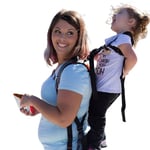 Piggyback Rider Scout Model - Child Toddler Carrier Backpack for Hiking Trails, Camping, Fitness Travel (Black)