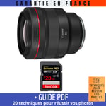 Canon RF 85mm f/1,2L USM + 1 SanDisk 128GB UHS-II 300 MB/s + Guide PDF '20 TECHNIQUES POUR RÉUSSIR VOS PHOTOS