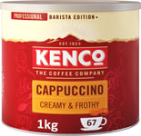 Kenco Cappuccino Instant Coffee 1kg - Tin 1kg (Pack of 1)