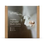 Urban Veda Dual Cleansing Muslin Cloths - Pack of 3 - 25x26cm