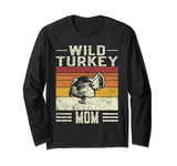 Best Turkey Mom Women - Vintage Wild Turkey Long Sleeve T-Shirt