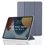 Hama Étui de Protection à Rabat pour Apple iPad Mini 2021 avec Fonction Support et Dos Transparent et magnétique Violet