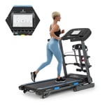 Bluetooth Treadmill Running Cardio Machine Home Gym LCD USB MP3 Massage Station